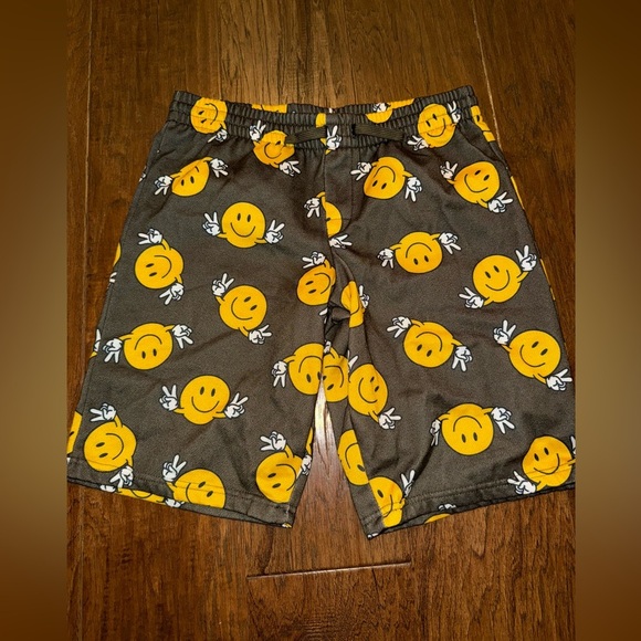 Art Class Black and Yellow Pajama Bottoms with Playful Smiley Faces - Picture 1 of 3